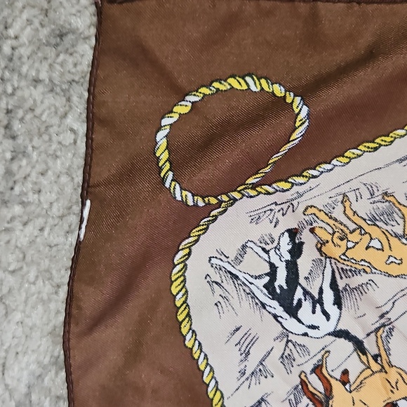 Equestrian Hunt Themed Silk Scarf - Picture 10 of 12
